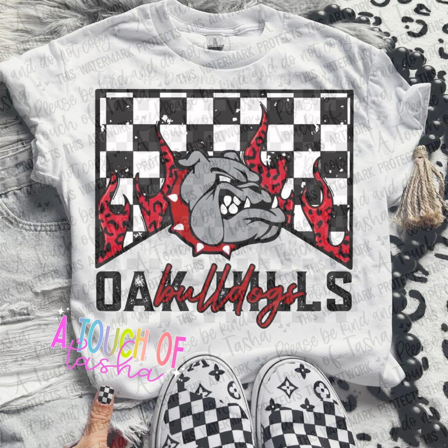 Oak Hills Spirit Wear Tshirt WITH FLAMES
