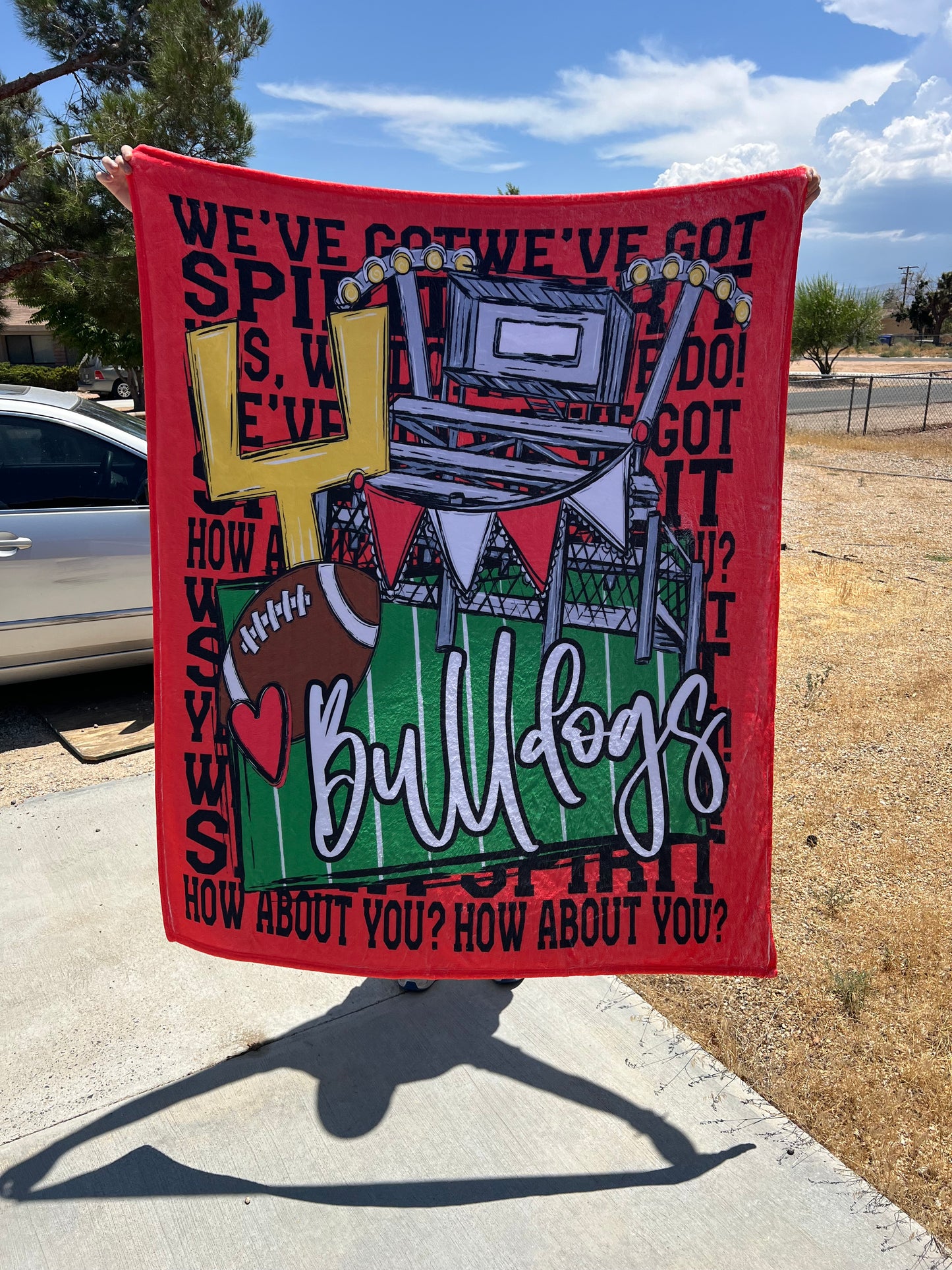 We’ve got spirit Bulldog Stadium Blanket