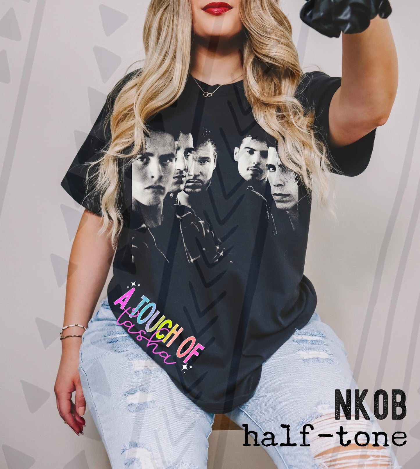 Oversized Image Half-tone NKOTB