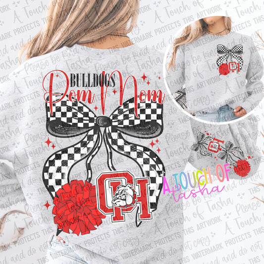 Bulldogs Pom Mom Sweatshirt