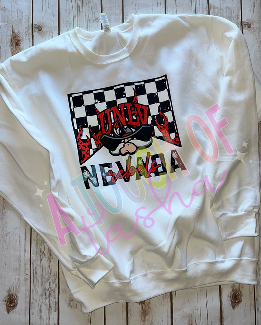 Spirit Wear UNLV Sweatshirt WITH FLAMES