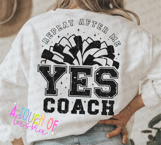 Yes Coach (Cheer/Pom) Tshirt