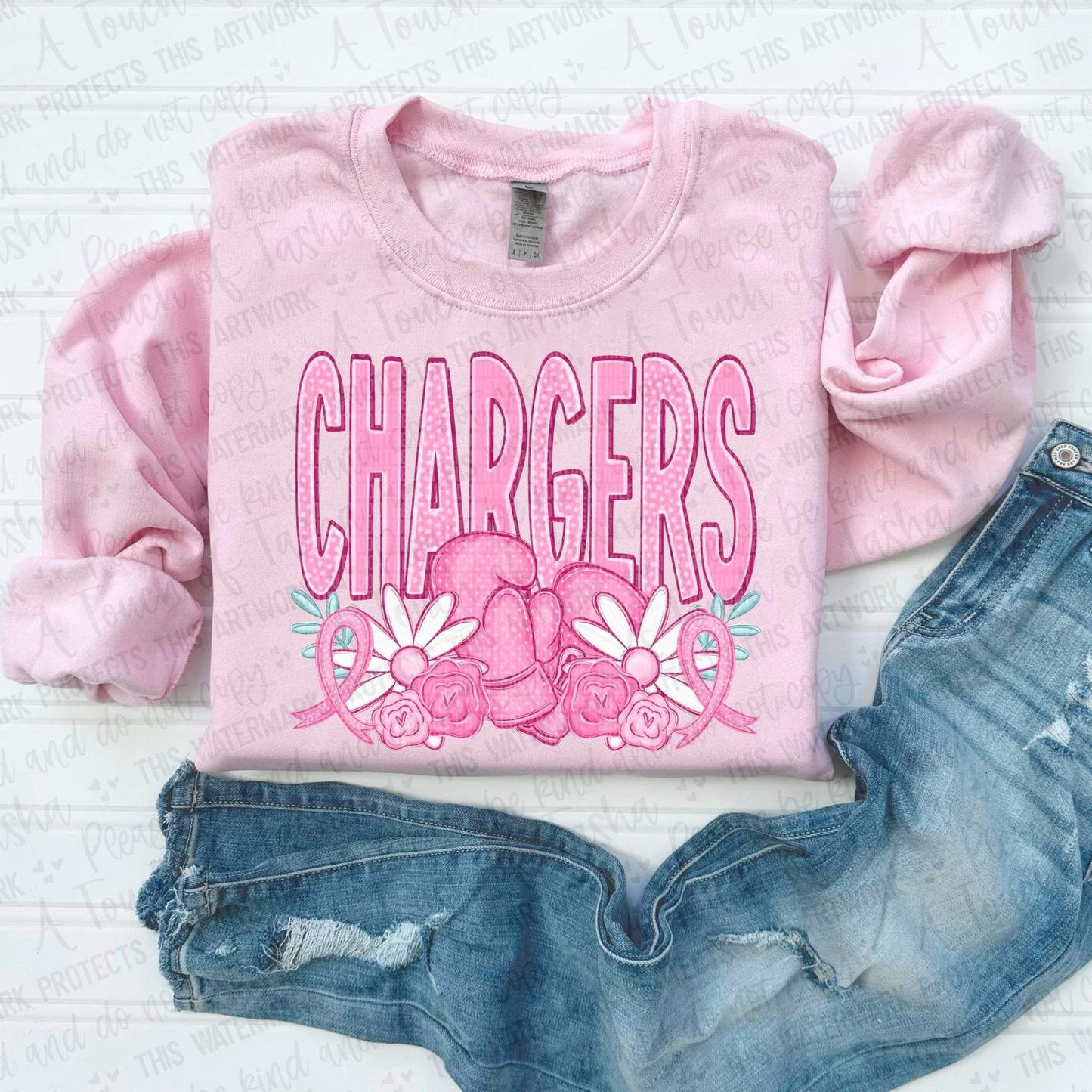 Chargers Pink Fight Sweatshirt