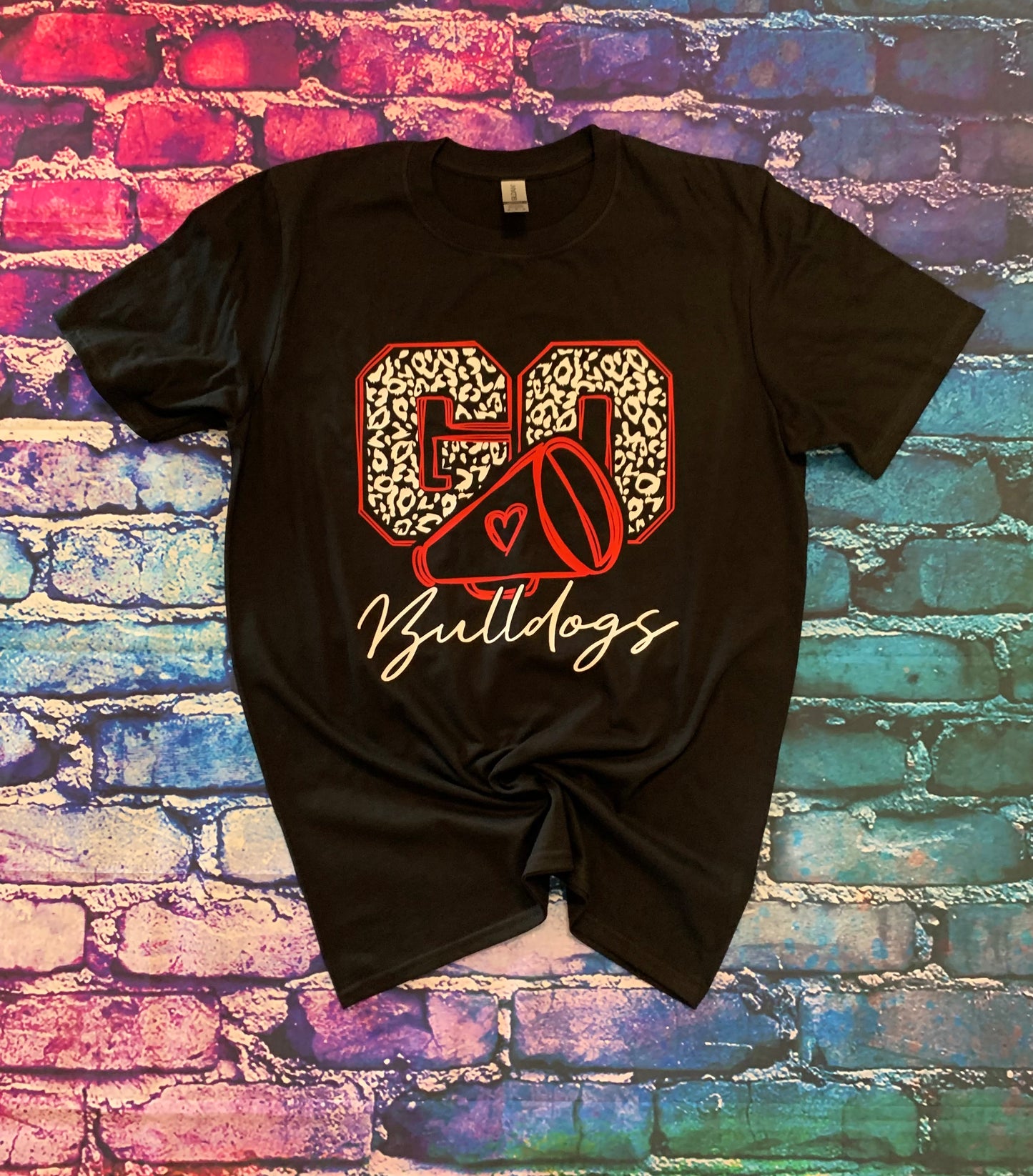 Go Bulldogs “Cheer” Black T-Shirt